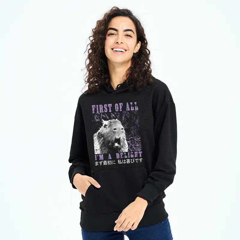 Tokyo-Tiger First Of All I'm A Delight Classic Hoodie