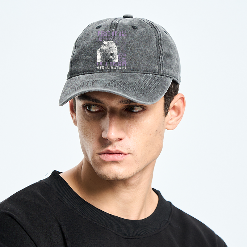 Tokyo-Tiger First Of All I'm A Delight Washed Cap