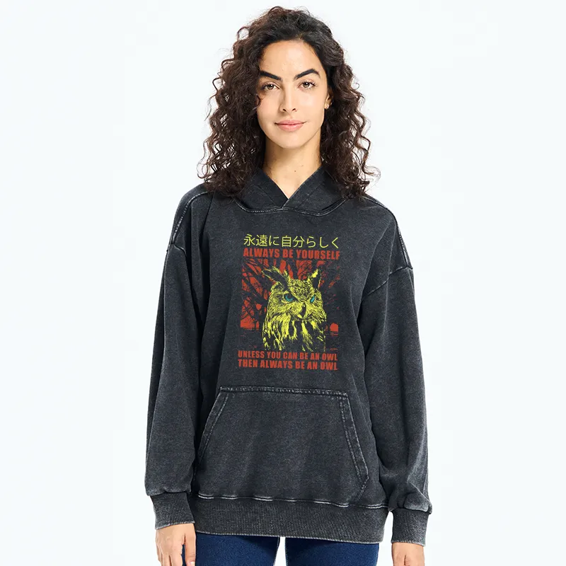 Tokyo-Tiger Always Be Yourself Japanese Washed Hoodie