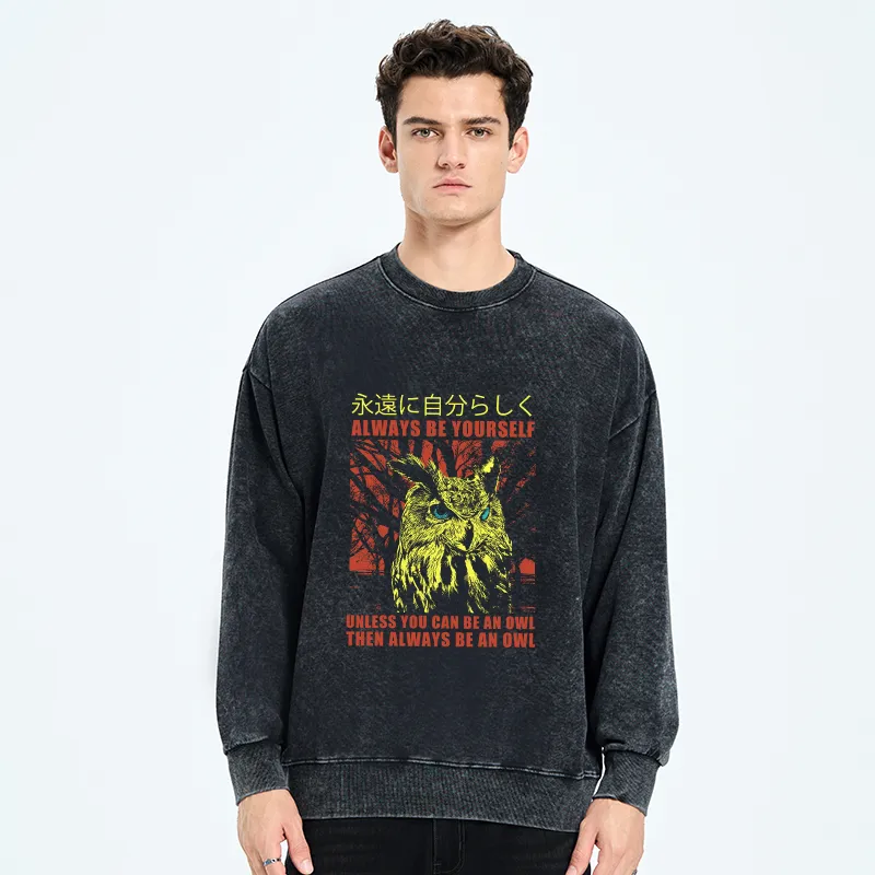 Tokyo-Tiger Always Be Yourself Japanese Washed Sweatshirt