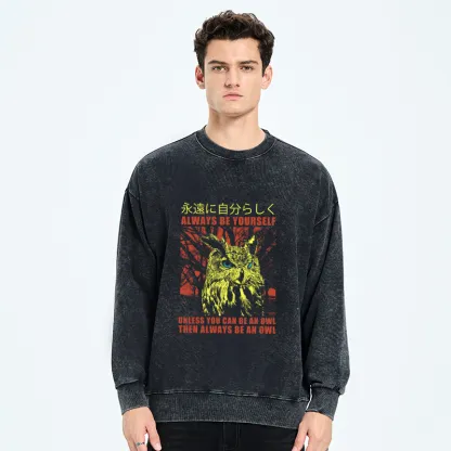 Tokyo-Tiger Always Be Yourself Japanese Washed Sweatshirt