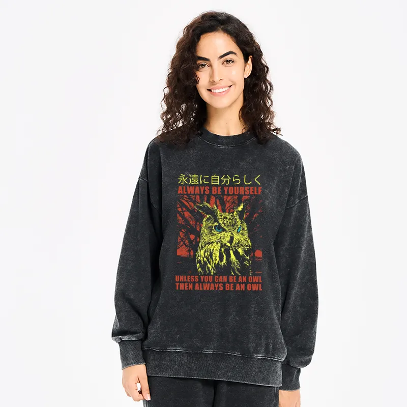 Tokyo-Tiger Always Be Yourself Japanese Washed Sweatshirt