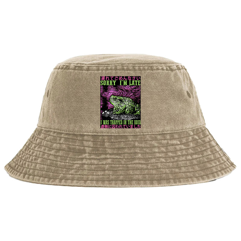 Tokyo-Tiger Frogs Trapped In The Void Washed Bucket Hat