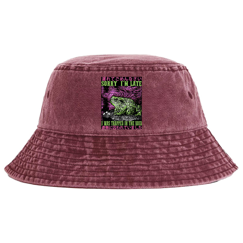Tokyo-Tiger Frogs Trapped In The Void Washed Bucket Hat