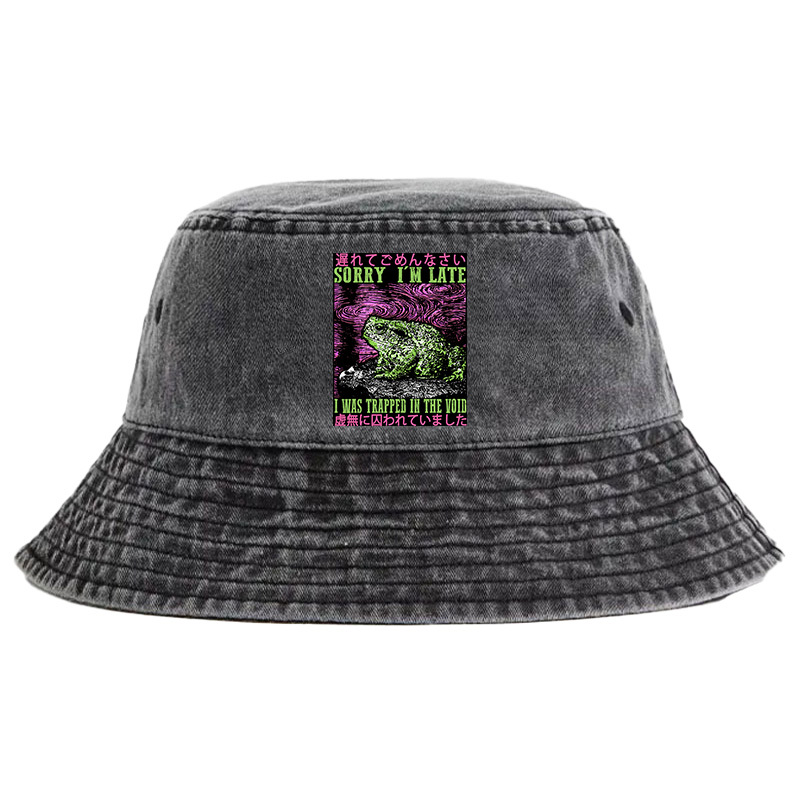 Tokyo-Tiger Frogs Trapped In The Void Washed Bucket Hat