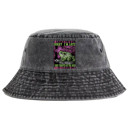 Tokyo-Tiger Frogs Trapped In The Void Washed Bucket Hat