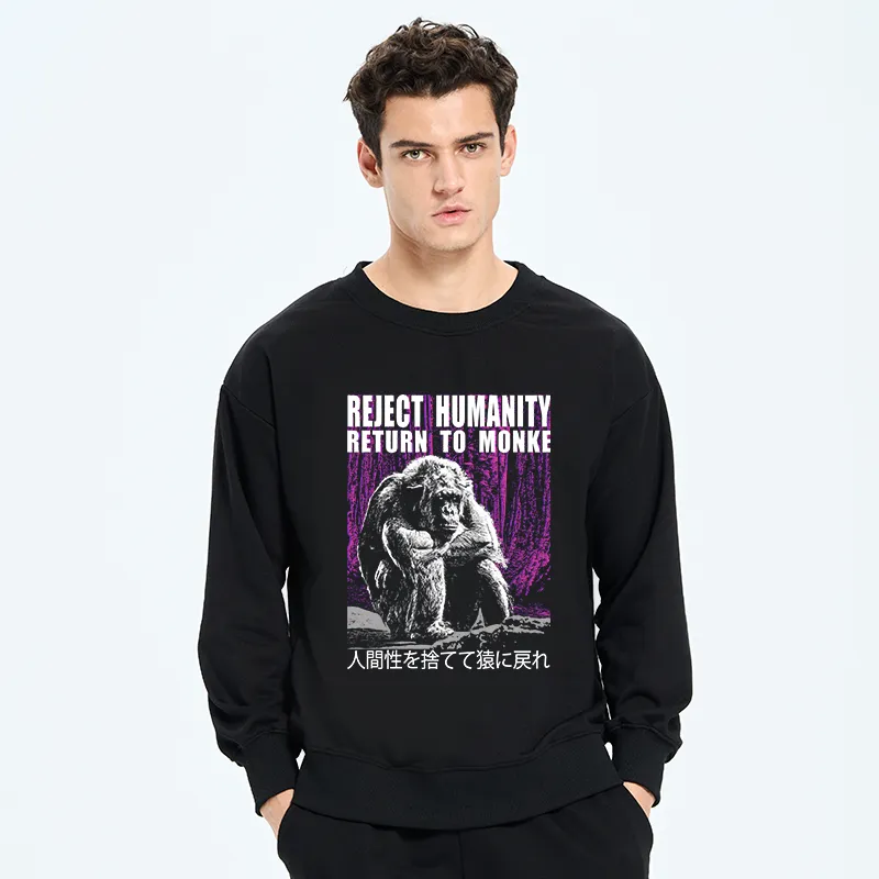 Tokyo-Tiger Reject Humanity Return To Monkey Sweatshirt