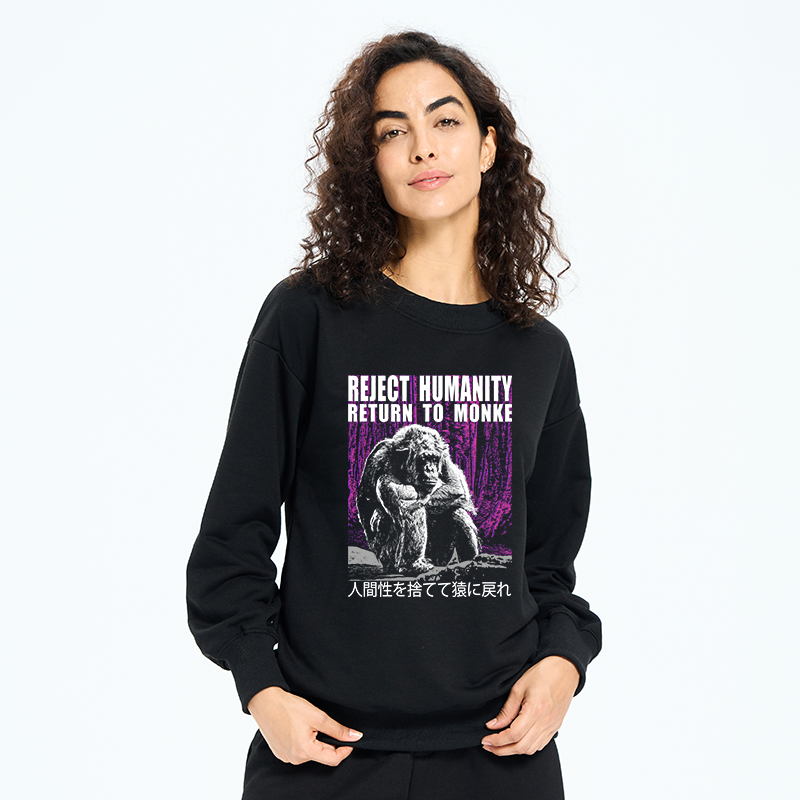 Tokyo-Tiger Reject Humanity Return To Monkey Sweatshirt