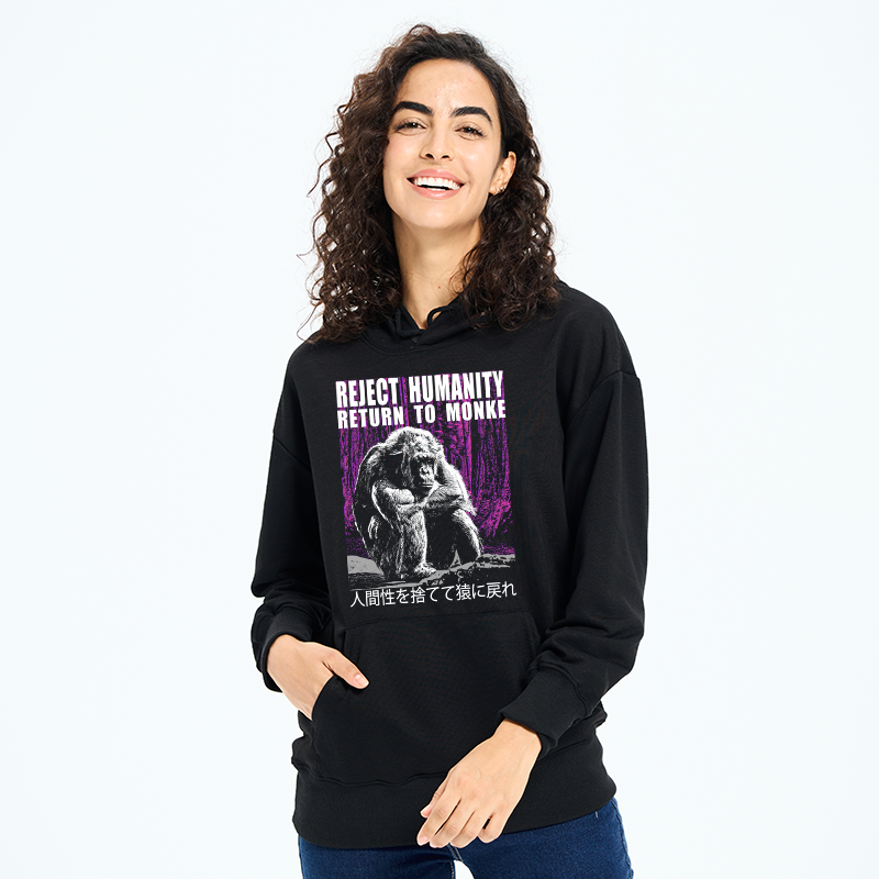 Tokyo-Tiger Reject Humanity Return To Monkey Classic Hoodie