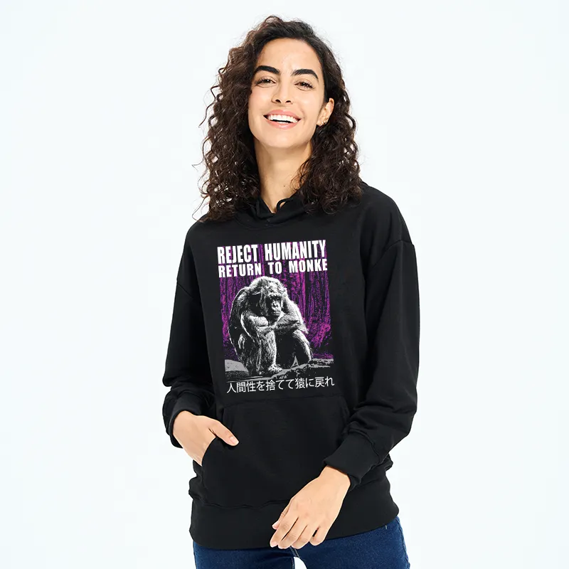 Tokyo-Tiger Reject Humanity Return To Monkey Classic Hoodie