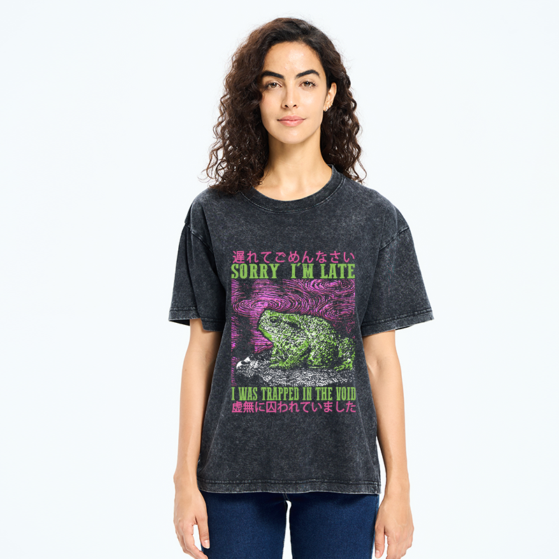 Tokyo-Tiger A Frog In Distress Japanese Washed T-Shirt