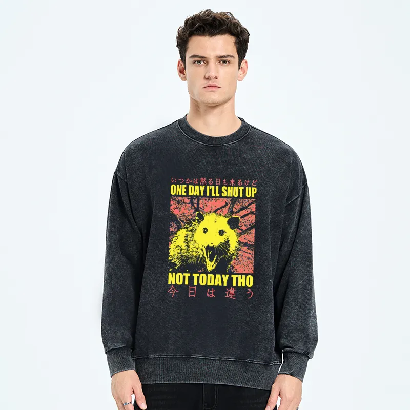 Tokyo-Tiger Negative Possum Japanese Washed Sweatshirt