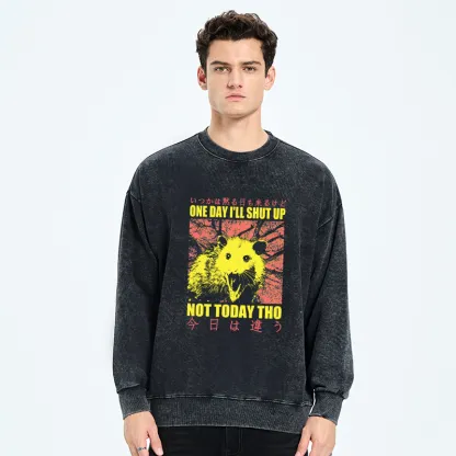 Tokyo-Tiger Negative Possum Japanese Washed Sweatshirt