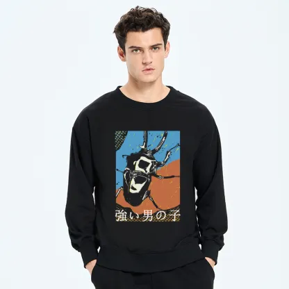 Tokyo-Tiger Strong Beetle Japanese Sweatshirt