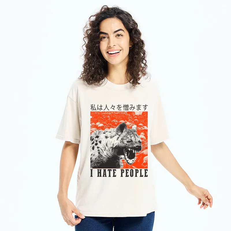 Tokyo-Tiger A Hyena That Hates Humans Washed T-Shirt