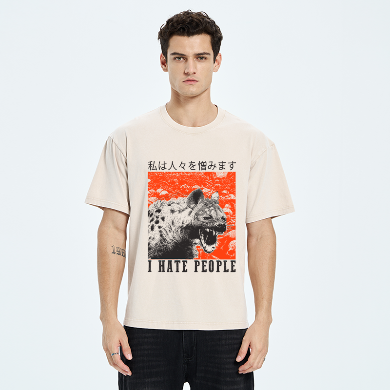 Tokyo-Tiger A Hyena That Hates Humans Washed T-Shirt