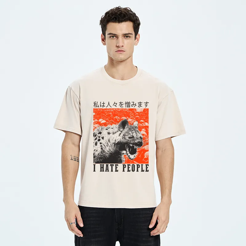 Tokyo-Tiger A Hyena That Hates Humans Washed T-Shirt