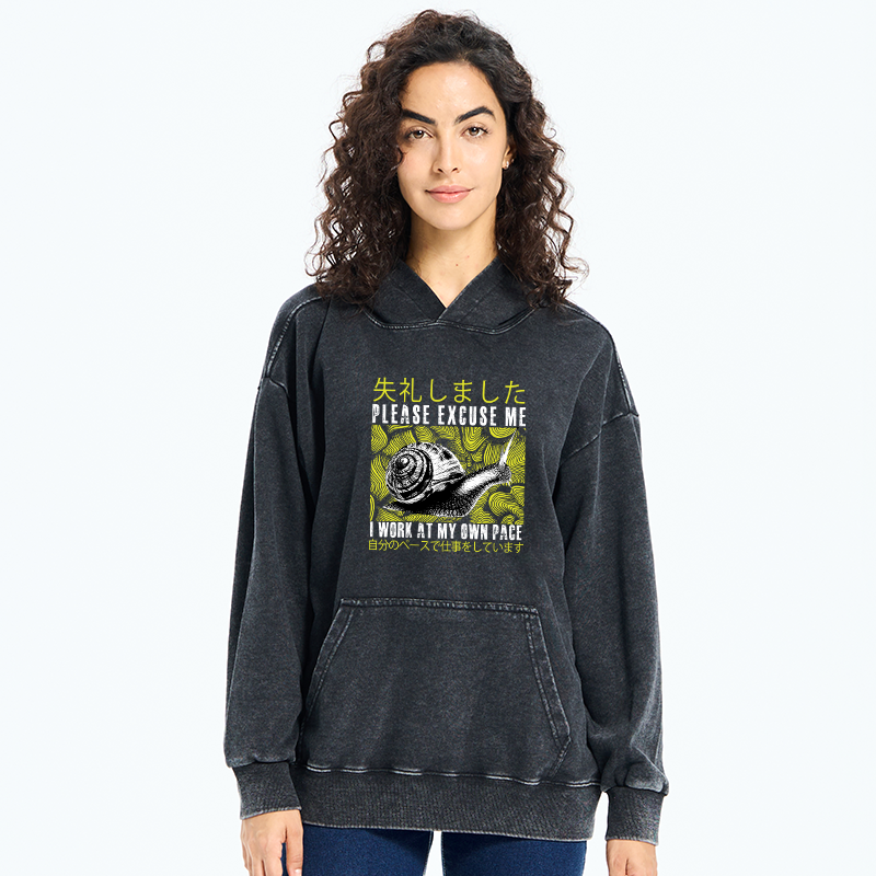Tokyo-Tiger Snails That Work According To Their Own Rules Washed Hoodie
