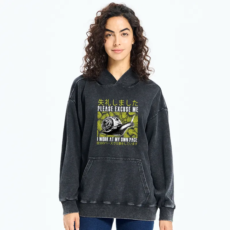 Tokyo-Tiger Snails That Work According To Their Own Rules Washed Hoodie
