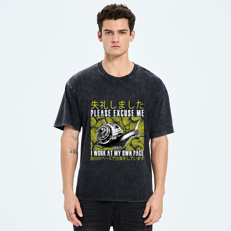 Tokyo-Tiger Snails That Work According To Their Own Rules Washed T-Shirt