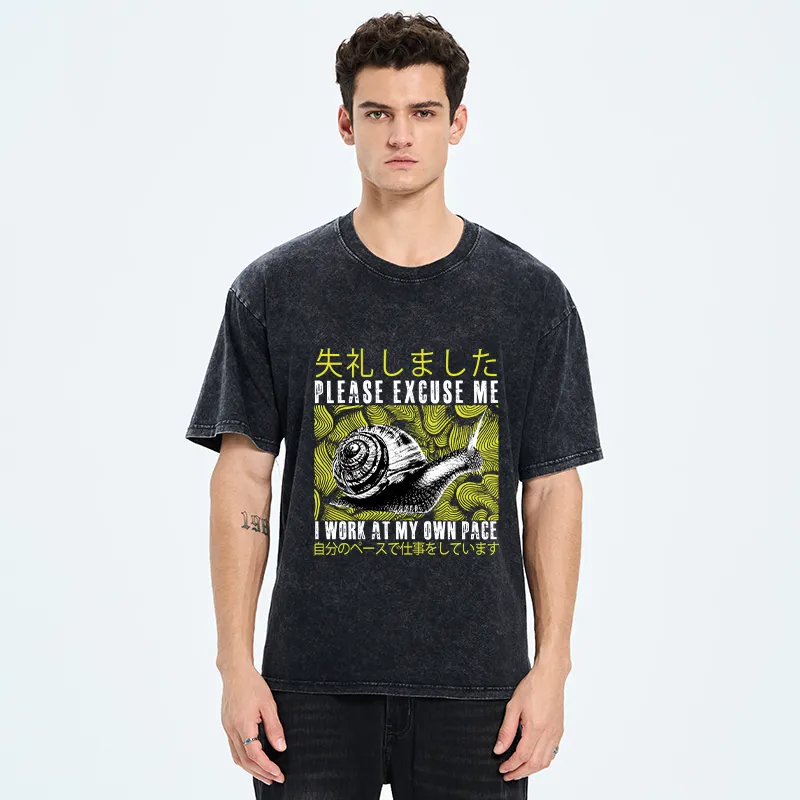 Tokyo-Tiger Snails That Work According To Their Own Rules Washed T-Shirt
