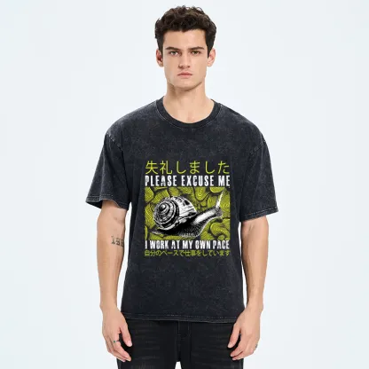 Tokyo-Tiger Snails That Work According To Their Own Rules Washed T-Shirt