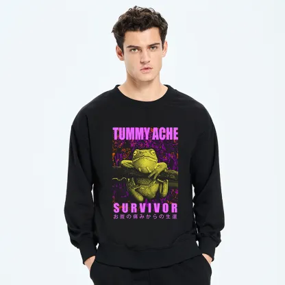 Tokyo-Tiger A Frog With Stomachache Sweatshirt