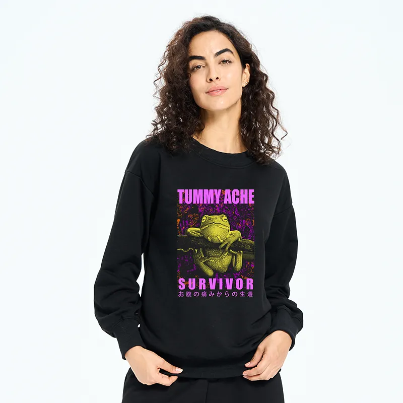 Tokyo-Tiger A Frog With Stomachache Sweatshirt