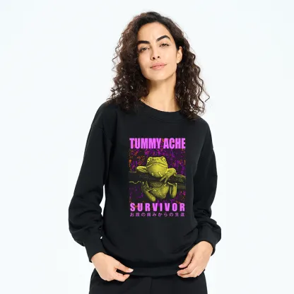 Tokyo-Tiger A Frog With Stomachache Sweatshirt