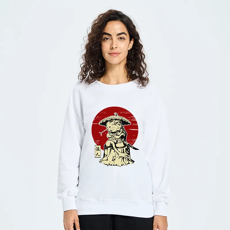 Tokyo-Tiger Rounin Japanese Frog Samurai Sweatshirt