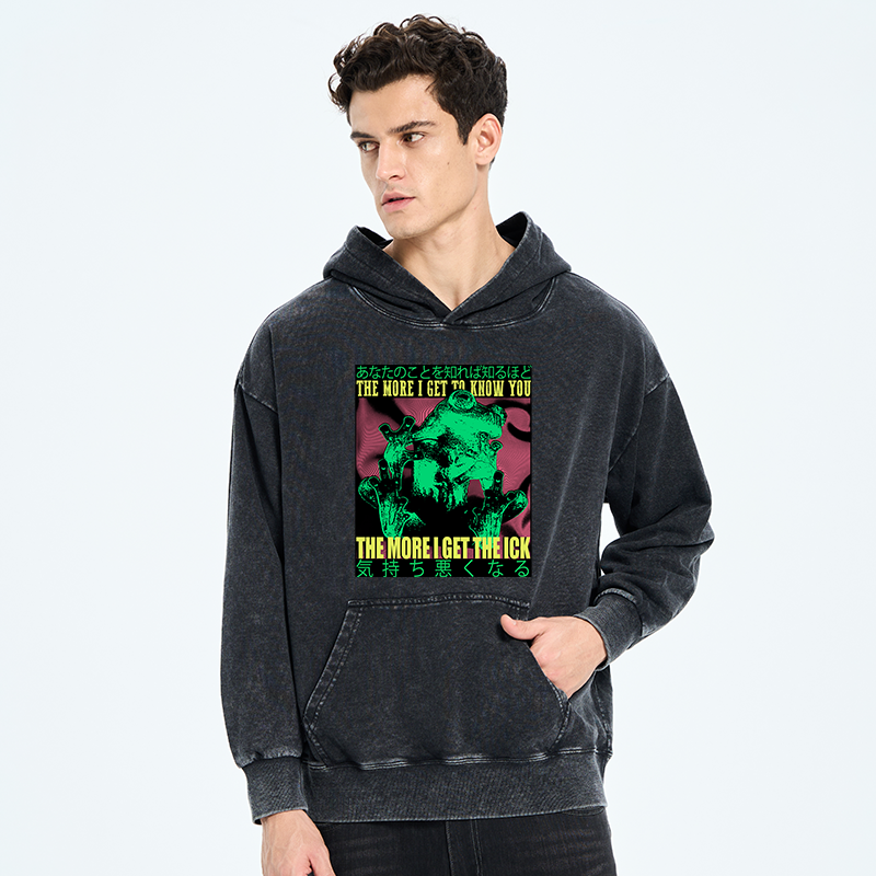Tokyo-Tiger Scary Frog Japanese Washed Hoodie