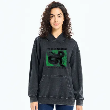 Tokyo-Tiger Cold And Heartless Snake Washed Hoodie