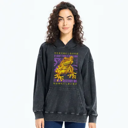 Tokyo-Tiger A Frog Prone To Emotional Breakdown Washed Hoodie
