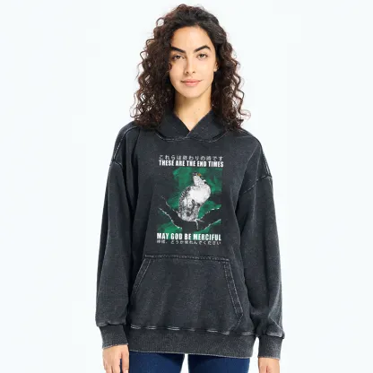 Tokyo-Tiger These Are The End Bird Washed Hoodie