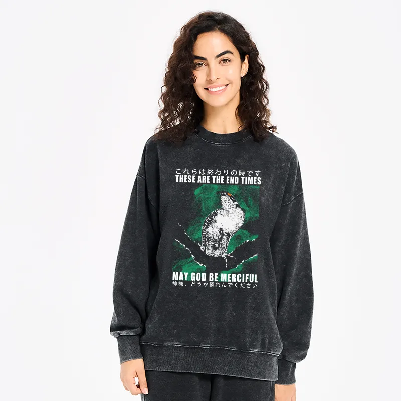 Tokyo-Tiger These Are The End Bird Washed Sweatshirt