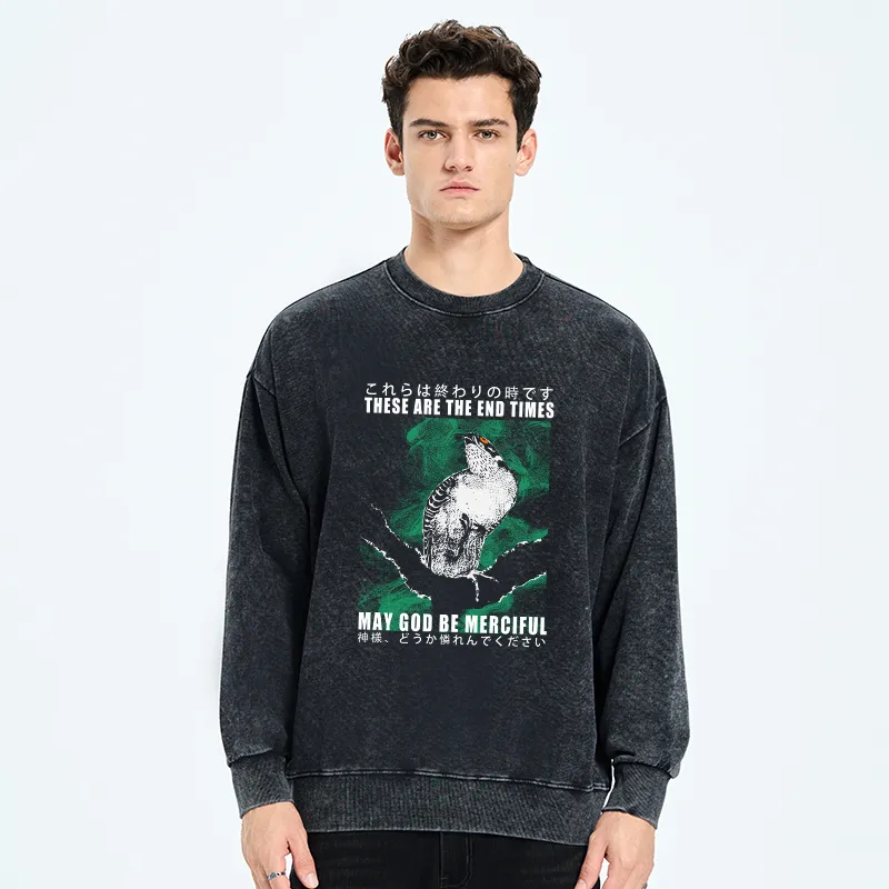 Tokyo-Tiger These Are The End Bird Washed Sweatshirt