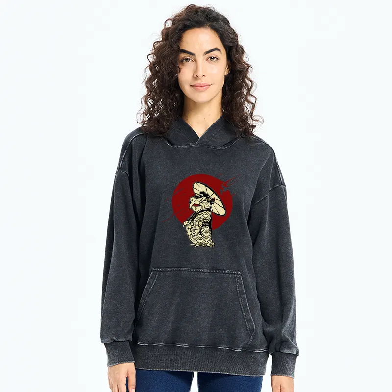 Tokyo-Tiger Frog Monster Washed Hoodie