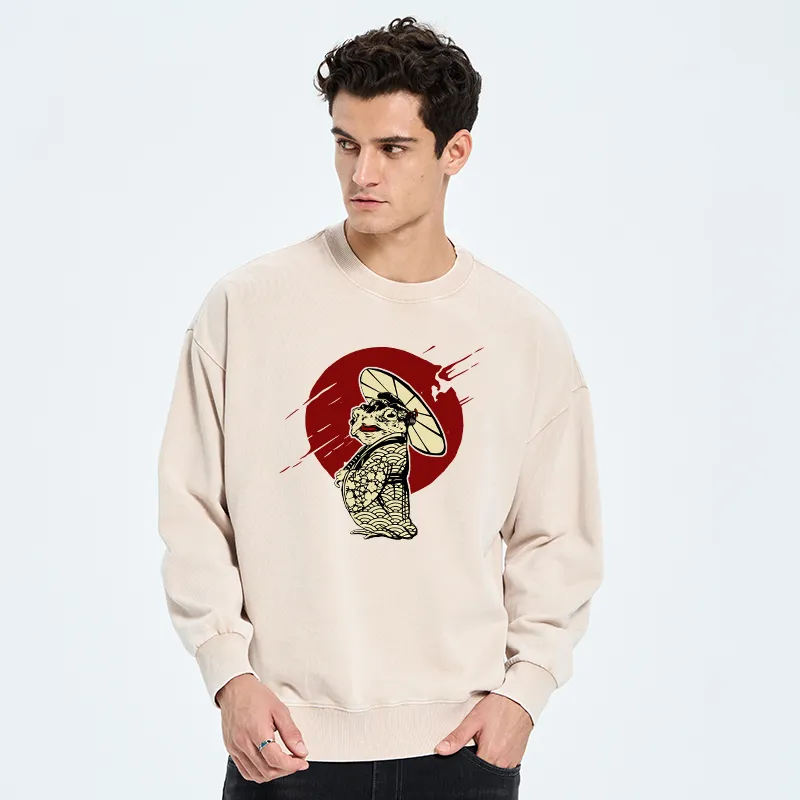 Tokyo-Tiger Frog Monster Washed Sweatshirt