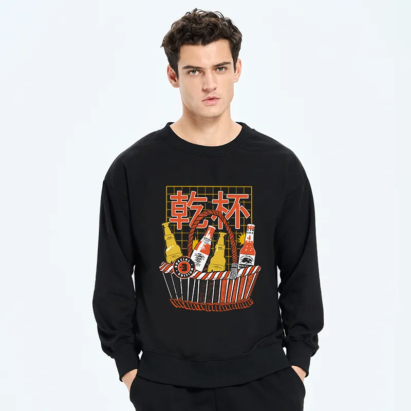Tokyo-Tiger Have A Beer Together Sweatshirt