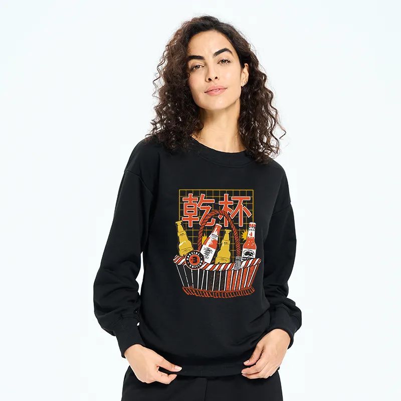 Tokyo-Tiger Have A Beer Together Sweatshirt