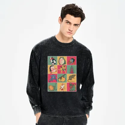 Tokyo-Tiger Japanese Characteristic Goods Washed Long Sleeve T-Shirt