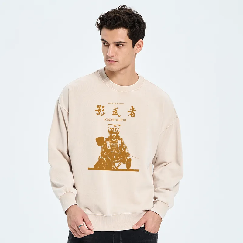 Tokyo-Tiger Japanese Shadow Samurai Washed Sweatshirt