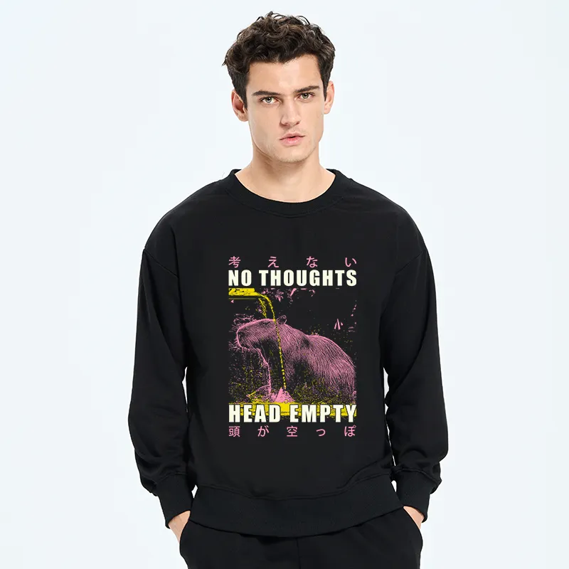 Tokyo-Tiger No Thoughts Head Empty Sweatshirt