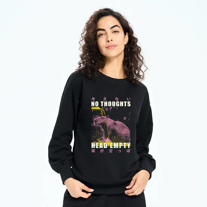 Tokyo-Tiger No Thoughts Head Empty Sweatshirt