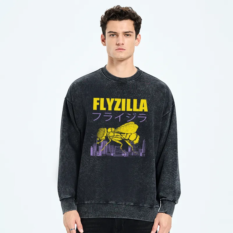 Tokyo-Tiger Giant Fly Japanese Washed Sweatshirt