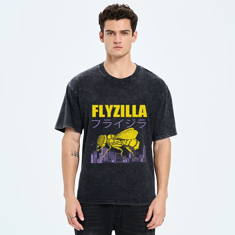 Tokyo-Tiger Giant Fly Japanese Washed T-Shirt