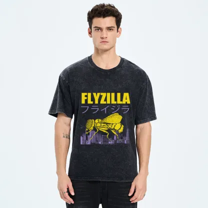 Tokyo-Tiger Giant Fly Japanese Washed T-Shirt