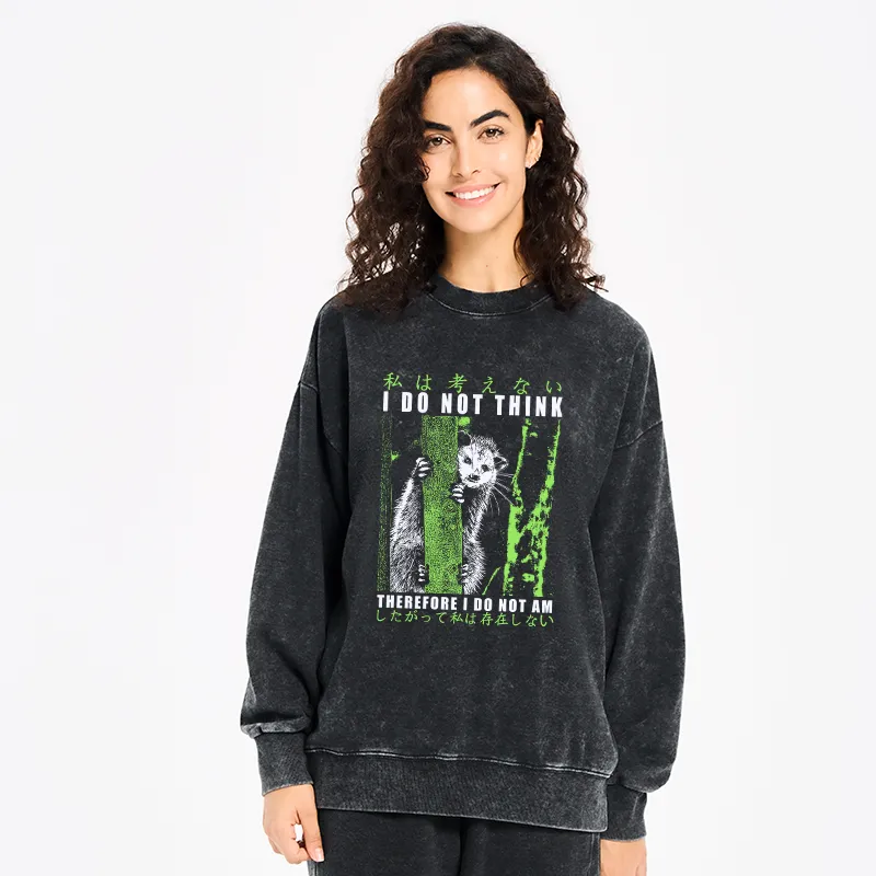Tokyo-Tiger Stupid Possum Japan Washed Sweatshirt