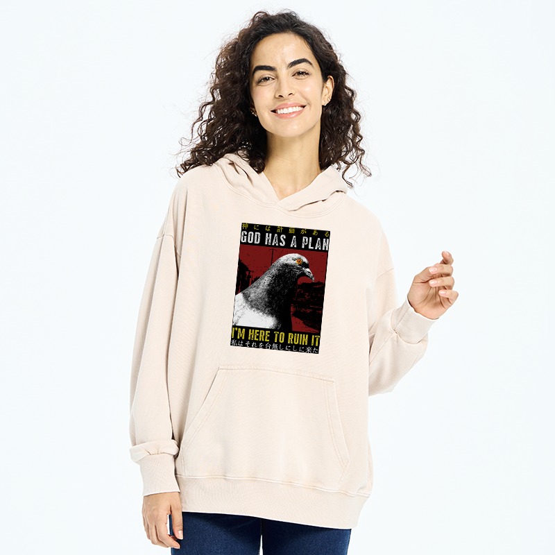 Tokyo-Tiger Pigeons That Want To Break The Plan Washed Hoodie