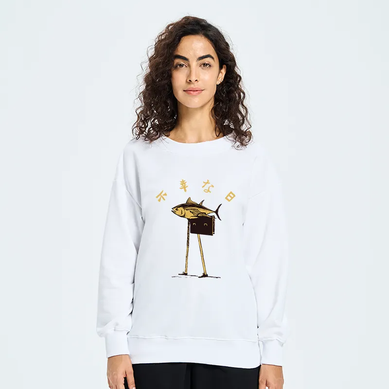 Tokyo-Tiger Unlucky Fish Japanese Sweatshirt